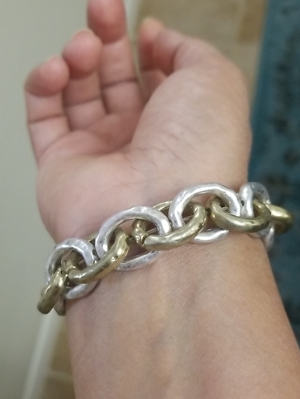 Metal Chain Link Bracelet Light Strech
